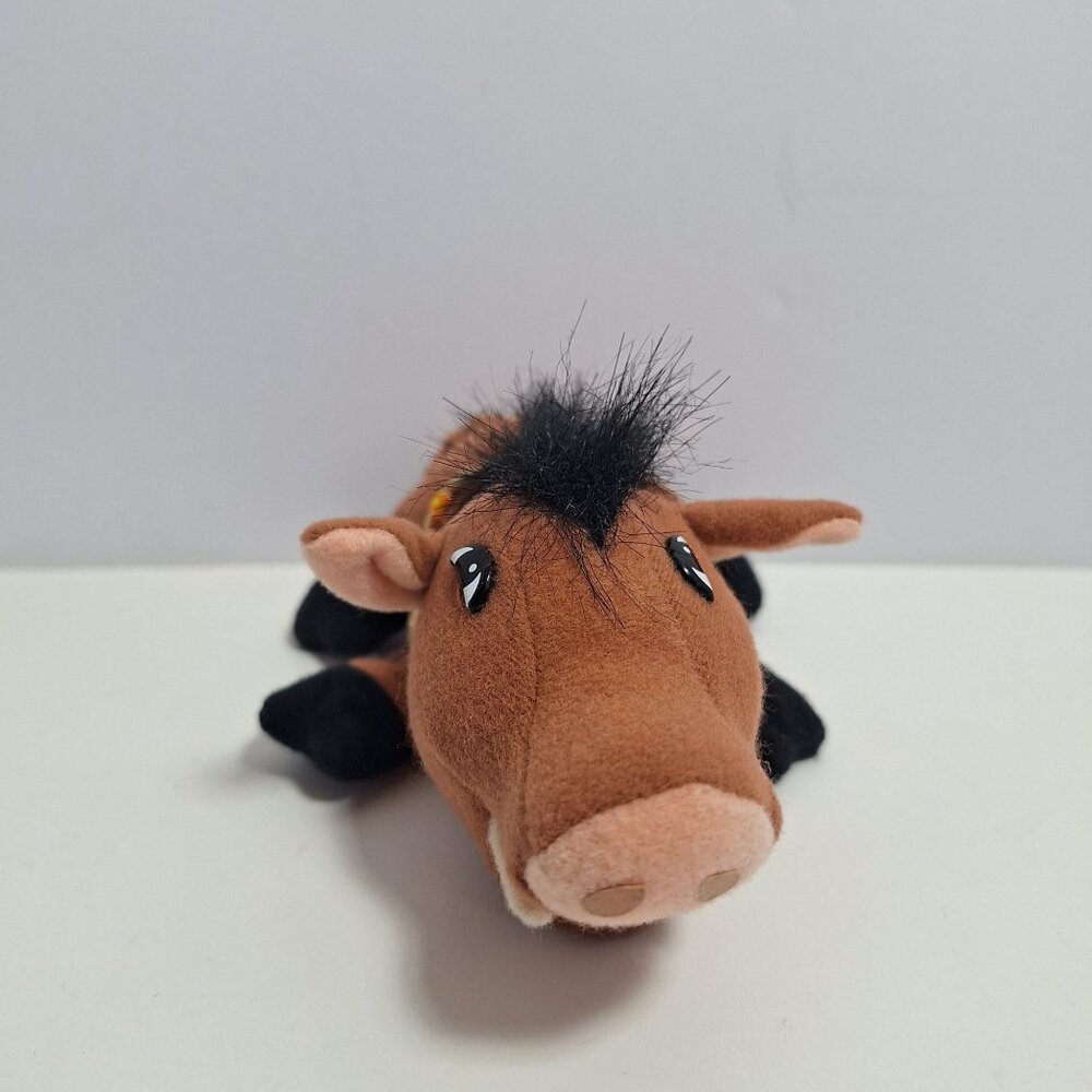 Lion King Pumba Plush Finger Puppet Orange Beaded Collar - Picture 6 of 11